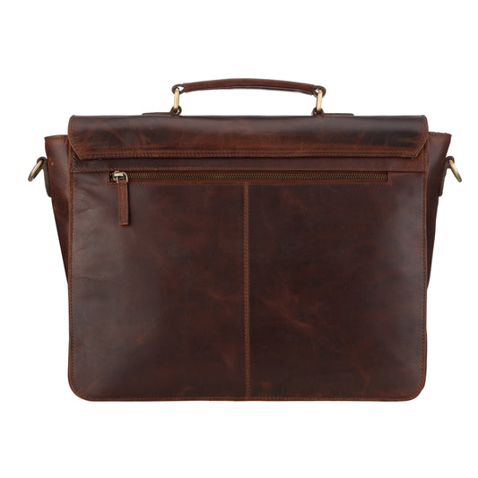 Frontier Leather Messenger Bag for Professionals