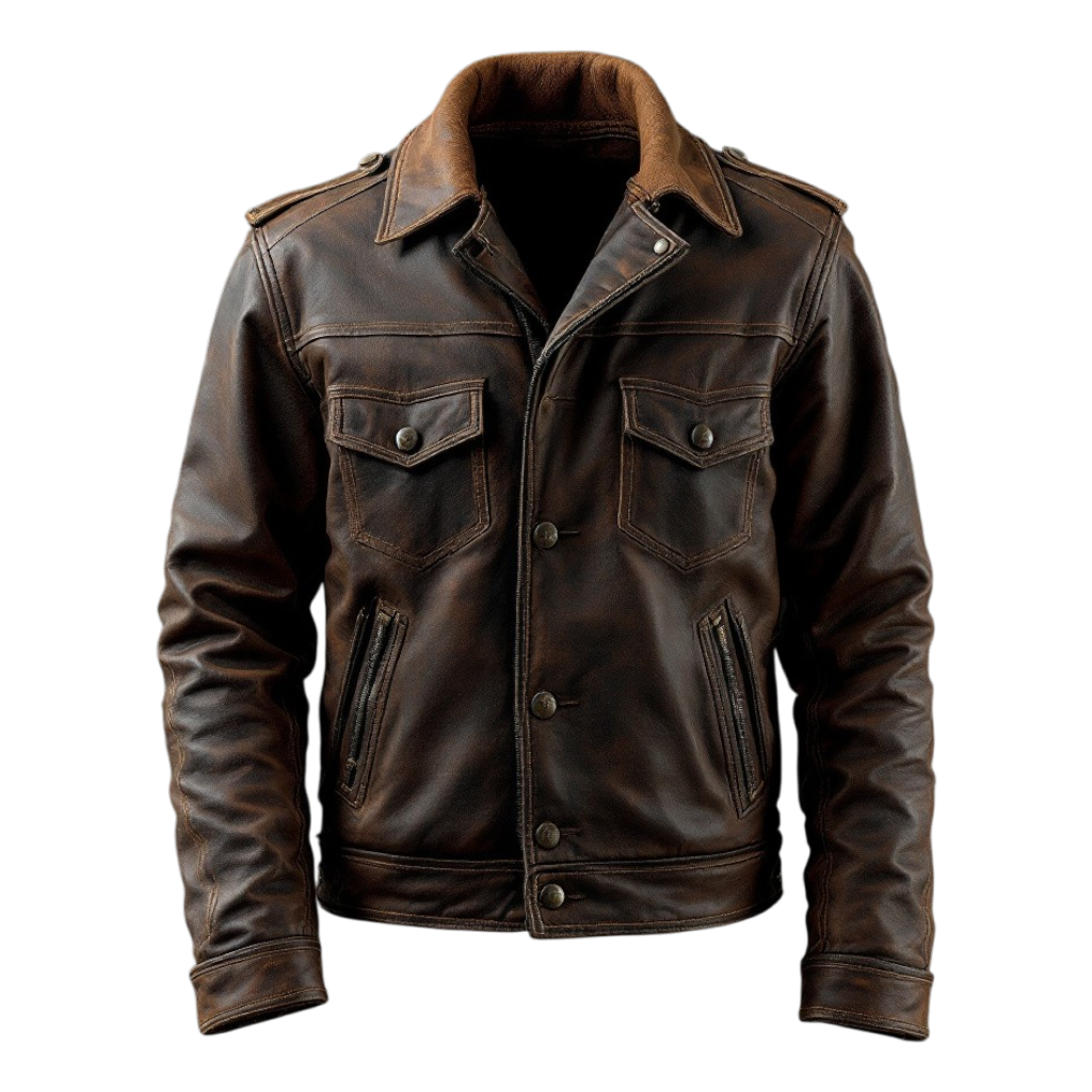Wyoming Jack handcrafted full-grain leather jackets with rugged Western style