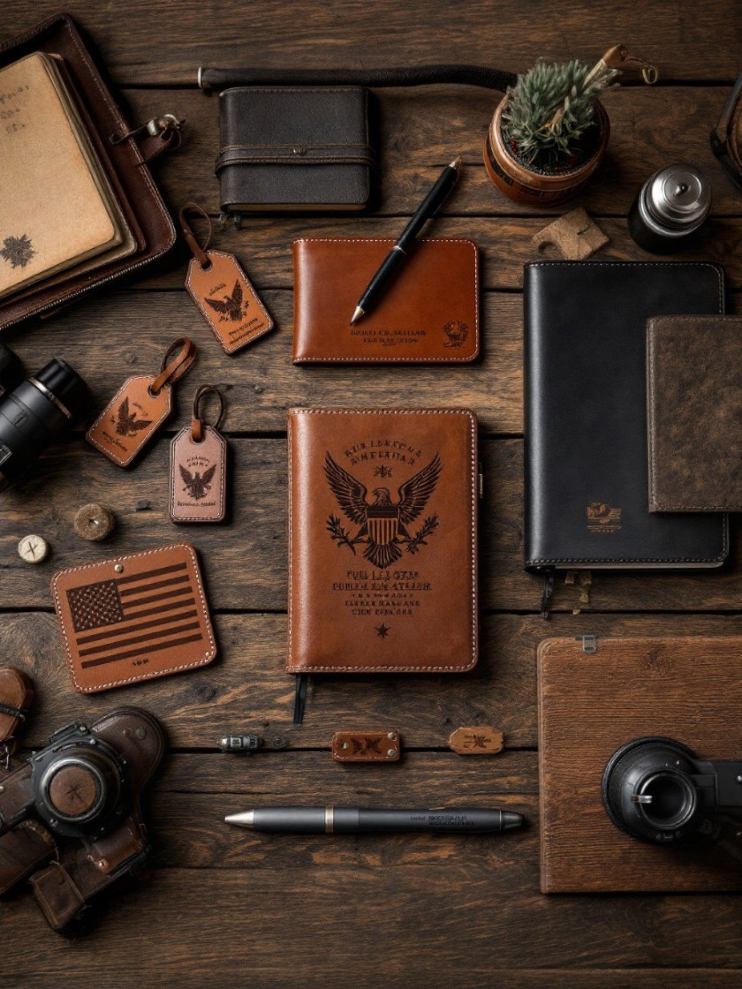 Wyoming Jack personalized full-grain leather gifts handcrafted in the USA