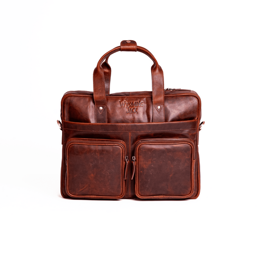 Frontier Leather Briefcase – Briefcase by Wyoming Jack