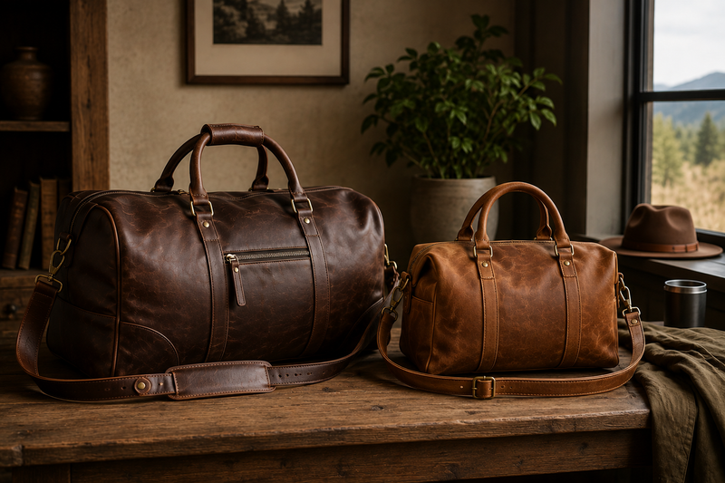 Leather Duffle Bag vs. Weekender Bag: What’s the Difference?