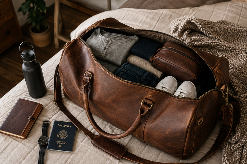 How to Pack a Leather Duffle Bag for a Weekend Trip