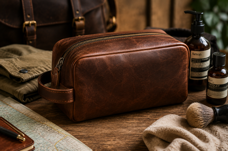 Why Full-Grain Leather Makes the Best Toiletry Bags