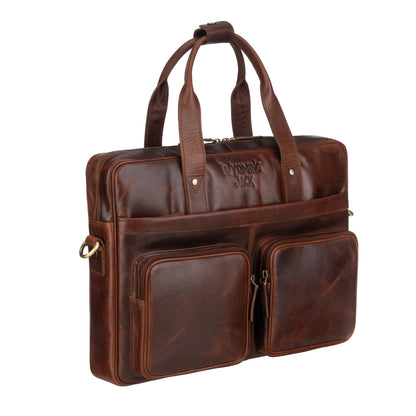 Frontier Leather Briefcase for 16 Inch Laptop