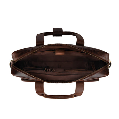Frontier Leather Briefcase for 16 Inch Laptop