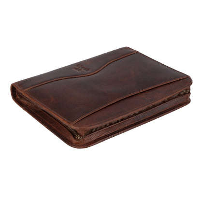 Wyoming Jack Frontier A5 leather portfolio and notebook cover with sleek design and sturdy construction.