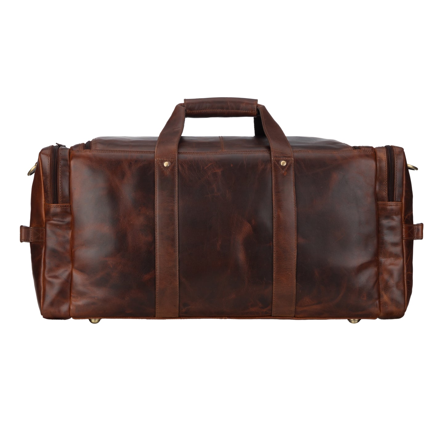 Frontier Large Leather Duffle Bag for Long Trips