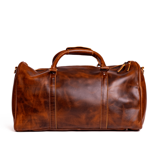 Badlands Leather Duffle Bag | Antique Whiskey