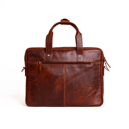 Frontier Leather Briefcase | Brandy | 16"