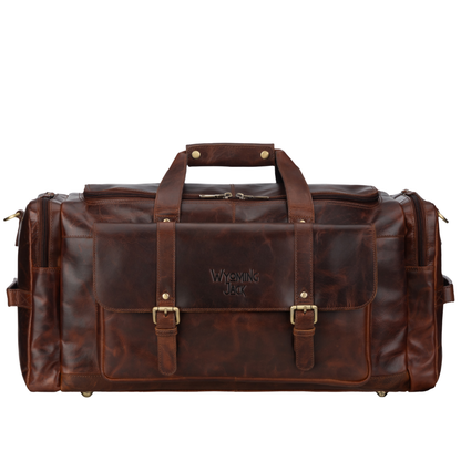 Frontier Leather Duffle Bag | Brandy