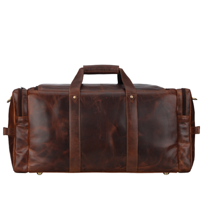 Frontier Leather Duffle Bag | Brandy