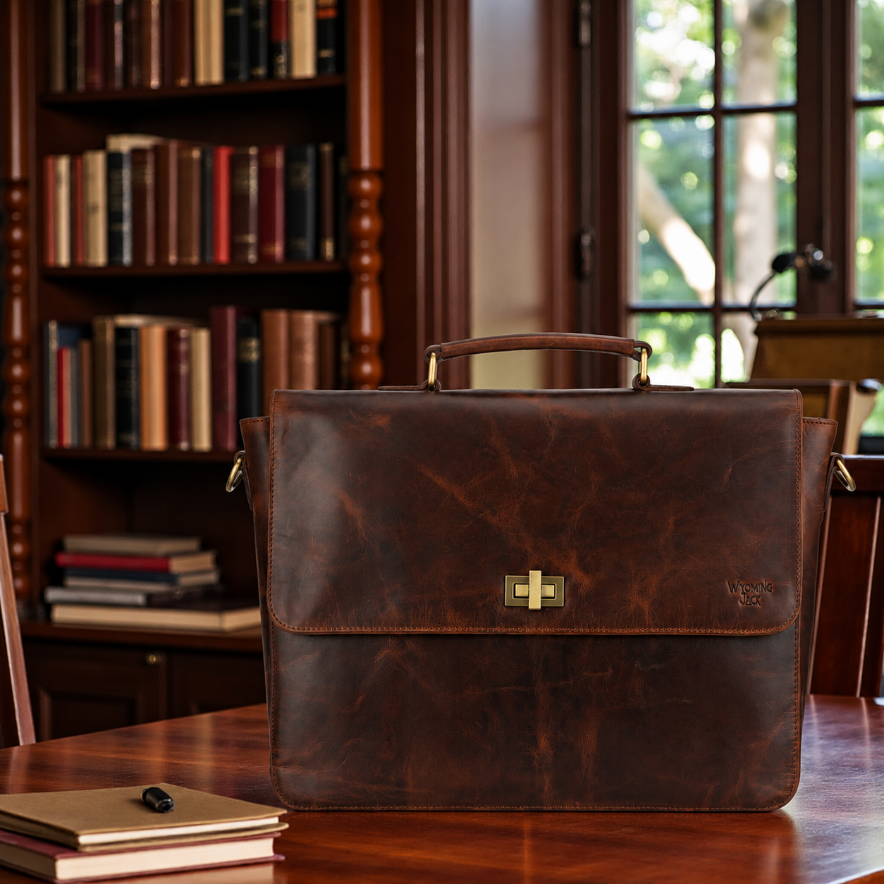 Frontier Leather Messenger Bag for Professionals