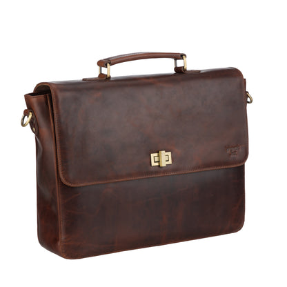 Frontier Leather Messenger Bag for Professionals