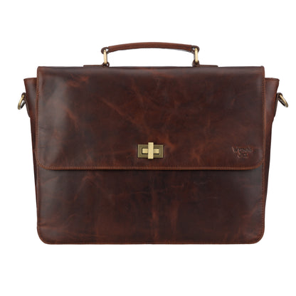 Frontier Leather Messenger Bag for Professionals