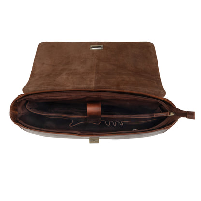Frontier Leather Messenger Bag for Professionals