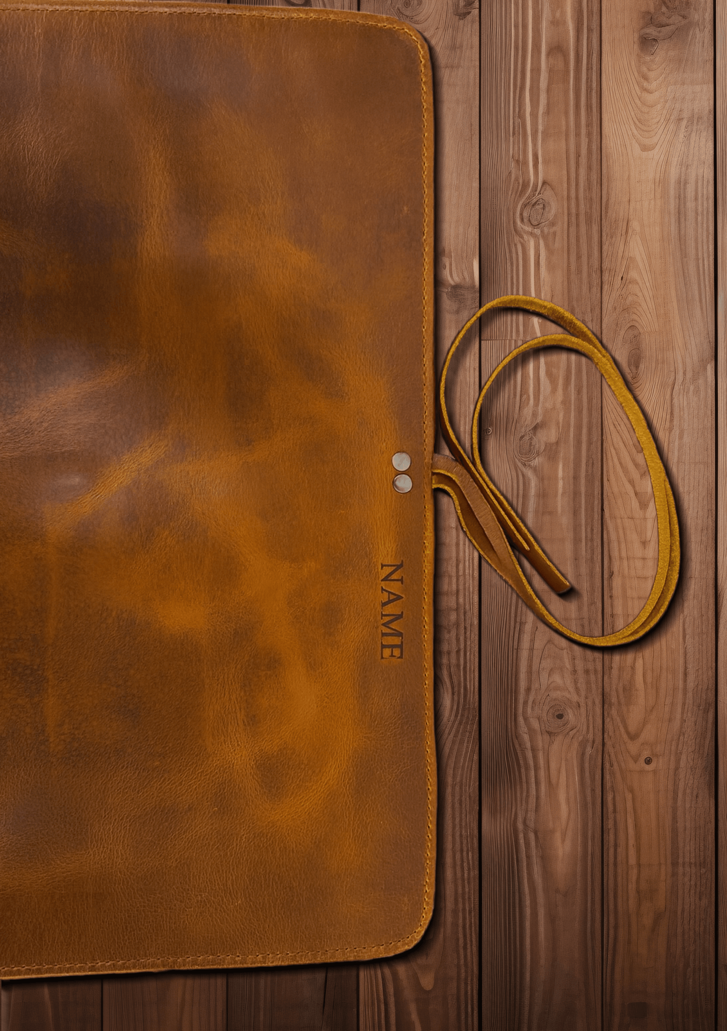 Leather Knife Roll – Custom & Personalized (6 Knives)