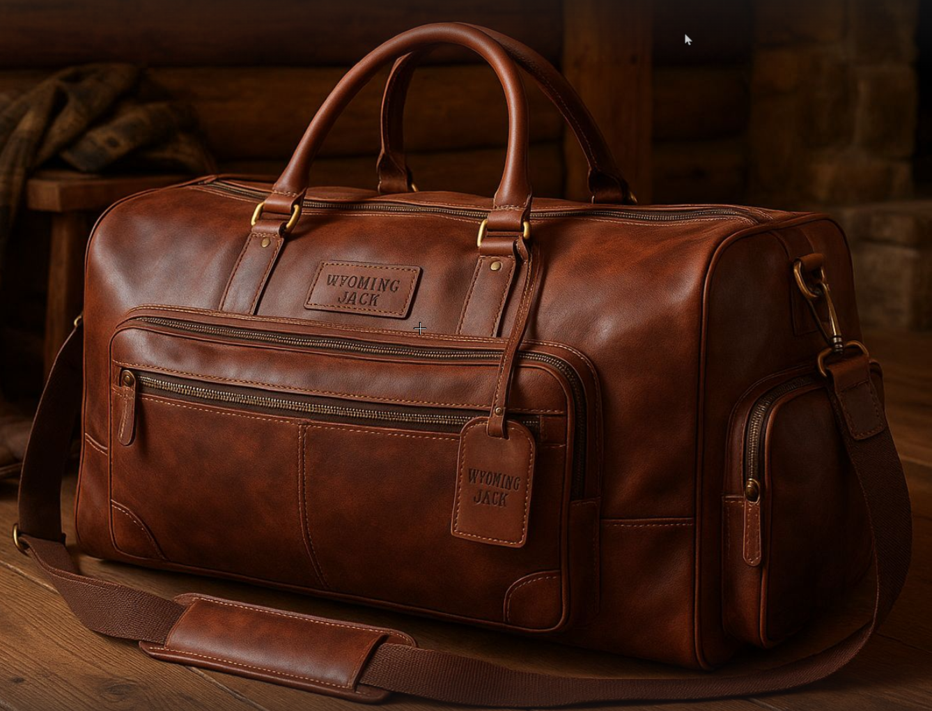 Heritage Leather Weekender Duffle – Custom & Personalized