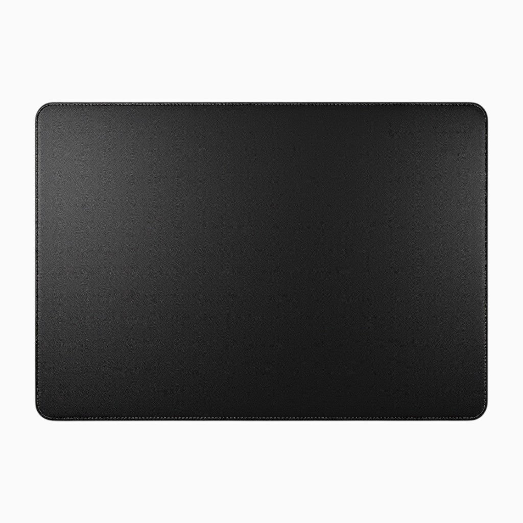 Wyoming Jack full-grain leather desk mat in sleek black for a stylish workspace