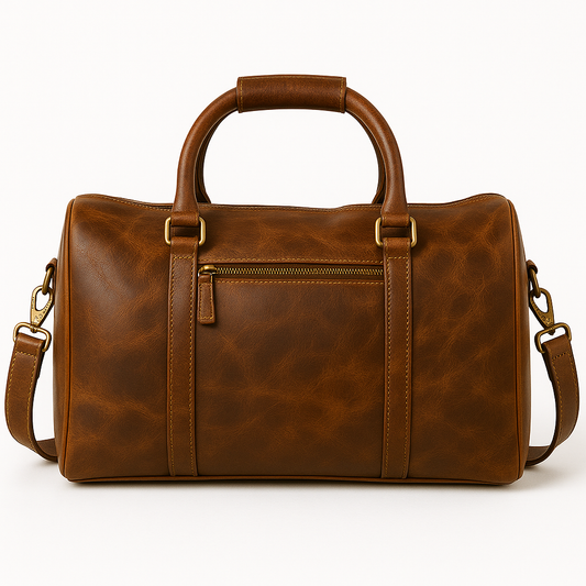 Leather Duffle Bag - Custom & Personalized