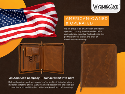 Badlands Leather Padfolio for Letter and A4 Documents