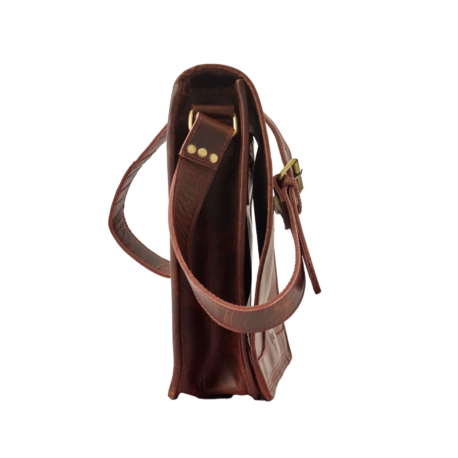 Full Grain Leather Messenger Bag – Vintage Laptop Satchel for Men