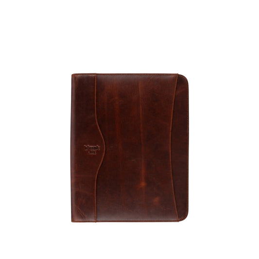 Wyoming Jack Frontier Leather Portfolio for letter-sized documents, featuring a sleek, durable leather design and professional appearance.