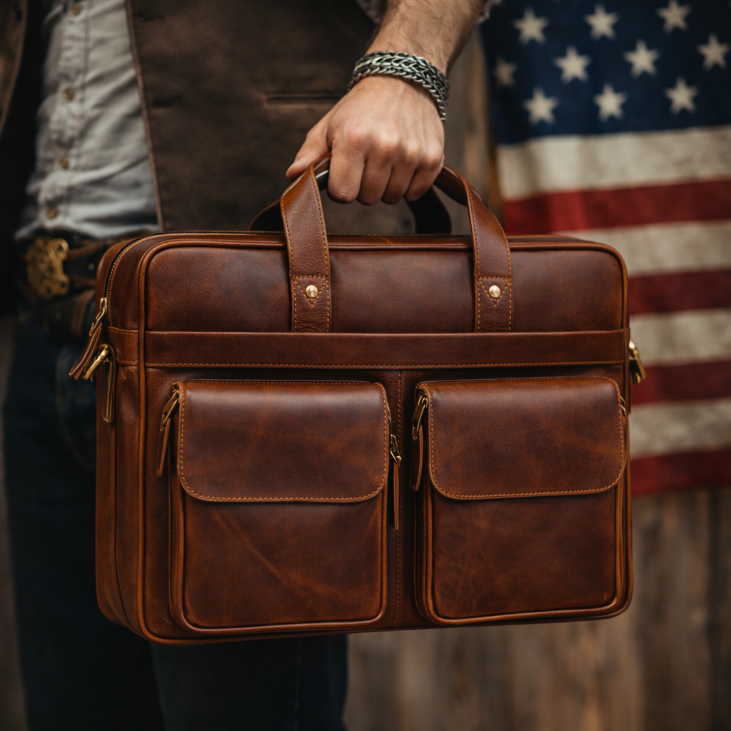 LEATHER BRIEFCASE